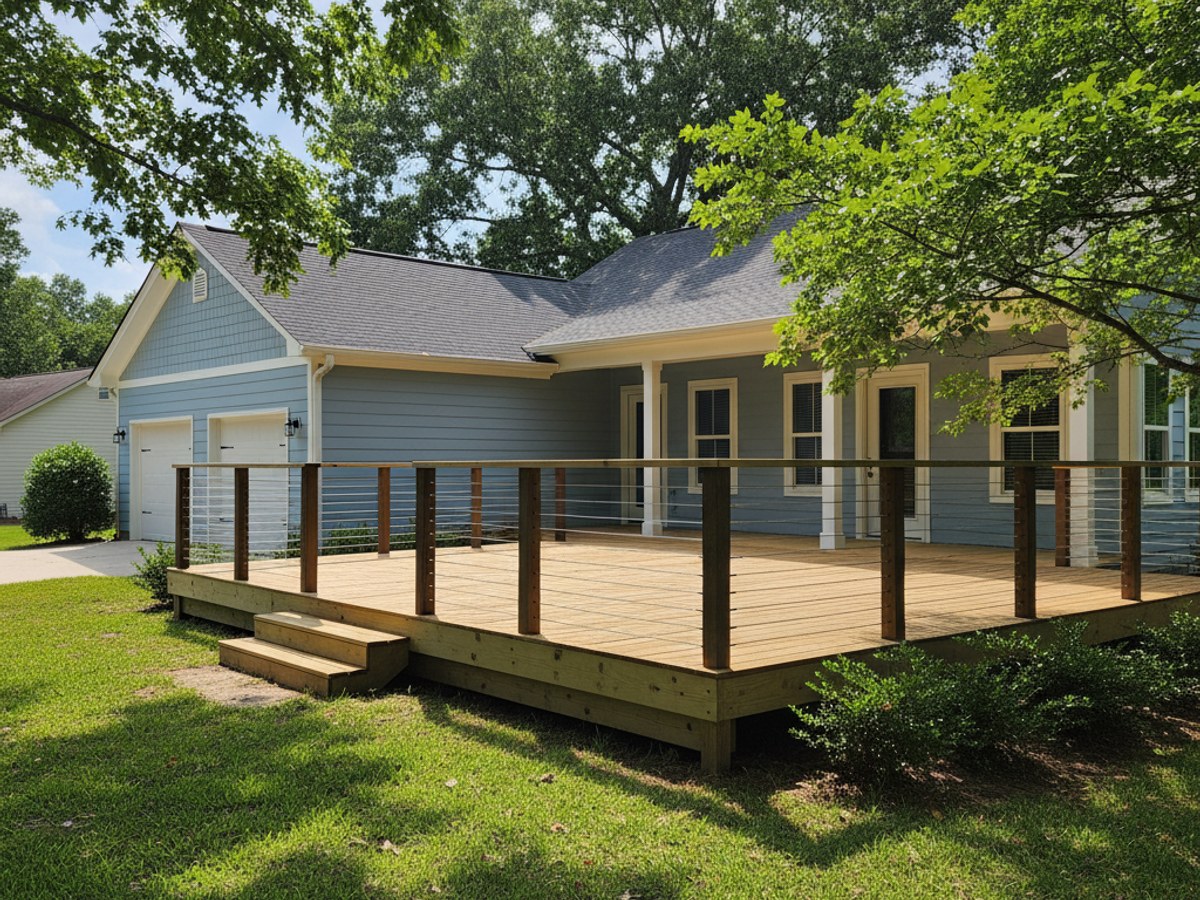 Deck Staining & Sealing completed by Majestic Deck in Foley, AL