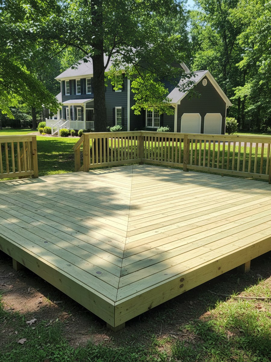 Deck Railing Repair & Installation completed by Majestic Deck in Spanish Fort, AL