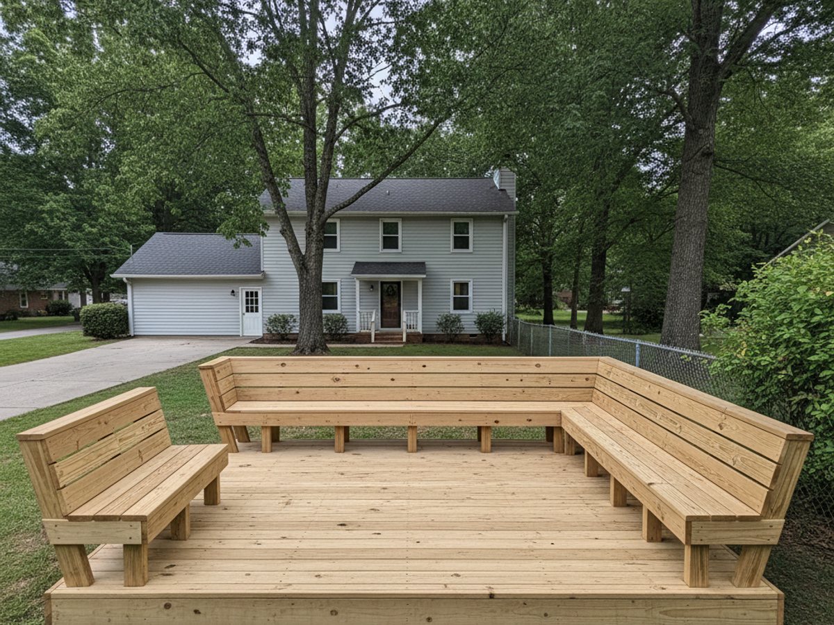 Custom Deck Design completed by Majestic Deck in Fairhope, AL