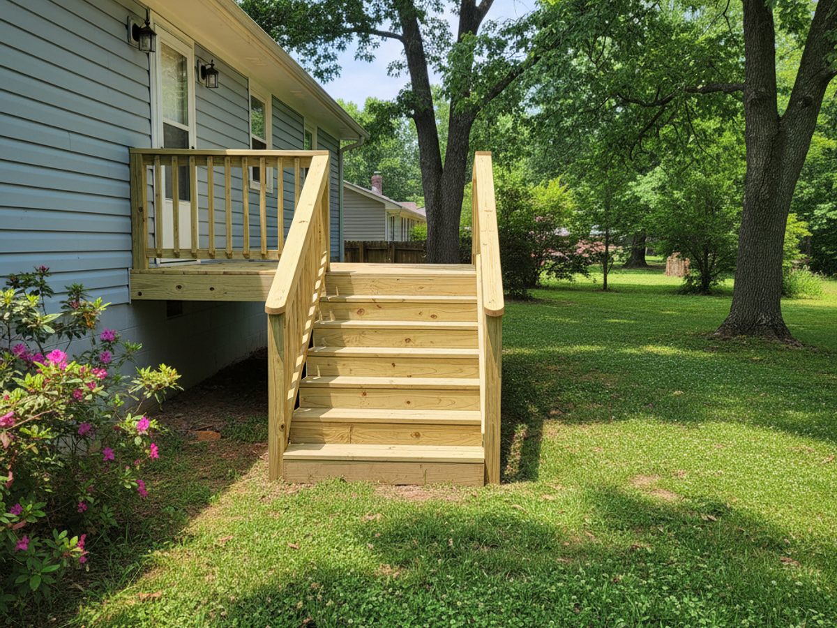 Composite Decking Installation completed by Majestic Deck in Saraland, AL